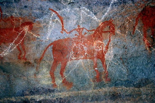 Pictura rupestra - Bhimbetka India